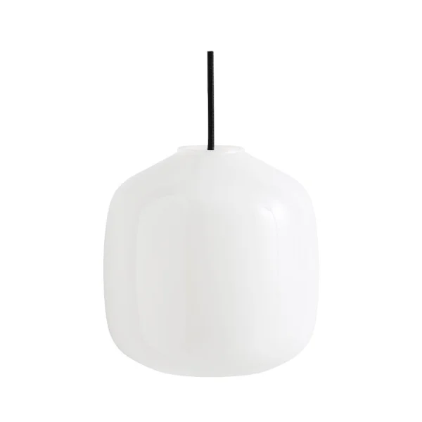 HAY - Buoy Glass 200 Pendelleuchte Opal/Soft-Black