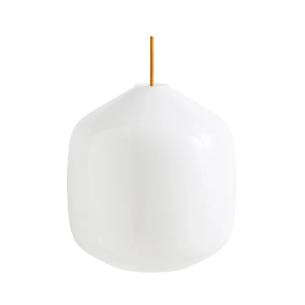 HAY - Buoy Glass 300 Pendelleuchte Opal/Amber Yellow