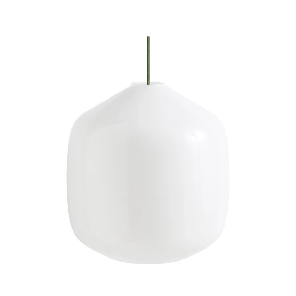 HAY - Buoy Glass 300 Pendelleuchte Opal/Garden Green