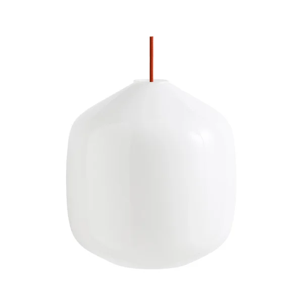 HAY - Buoy Glass 300 Pendelleuchte Opal/Rusty Red