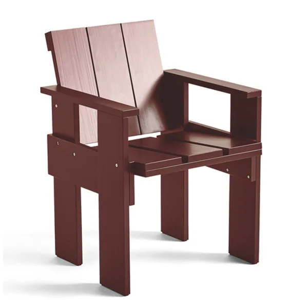 HAY Crate Dining Chair Sessel Kiefernholz lackiert Iron red