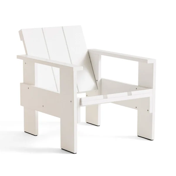 HAY Crate Lounge-Stuhl Kiefernholz lackiert White