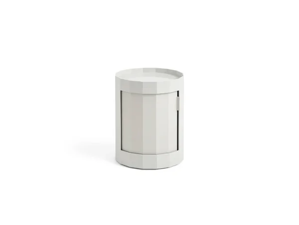 HAY - Facet Beistelltisch, grau, 49 cm, Füße und Rollen