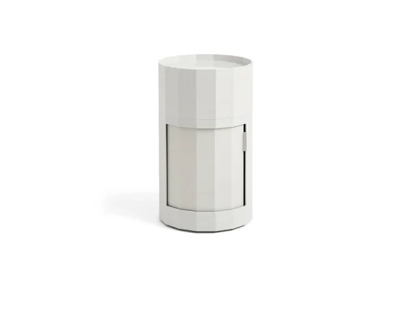 HAY - Facet Beistelltisch, grau, 66 cm, Füße und Rollen