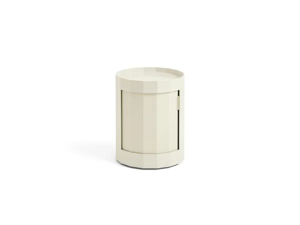 Hay - Facet Beistelltisch incl. Feet & Castors Low Eggshell