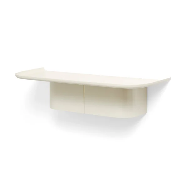 HAY Korpus 4 hook Wandregal M Cream