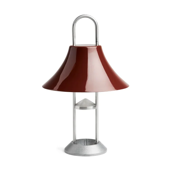 HAY Mousqueton tragbare Tischleuchte Iron red