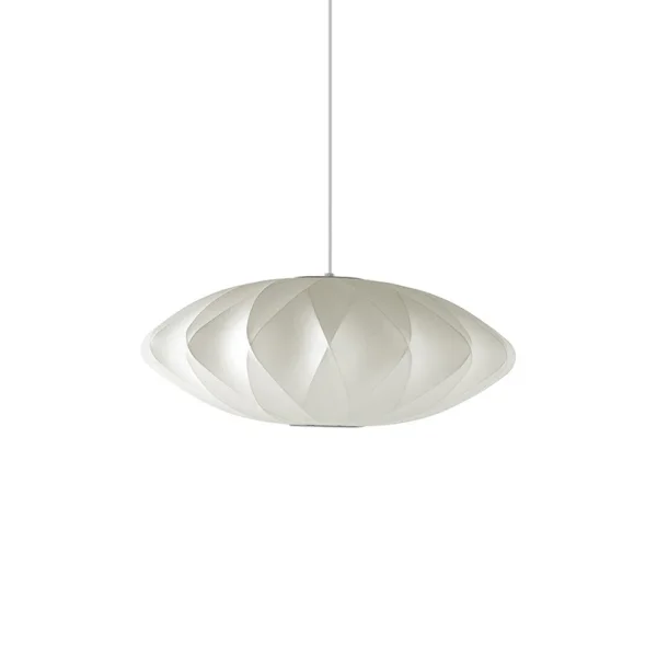 HAY - Nelson Saucer Crisscross Bubble Pendelleuchte M Off-White Herman Miller