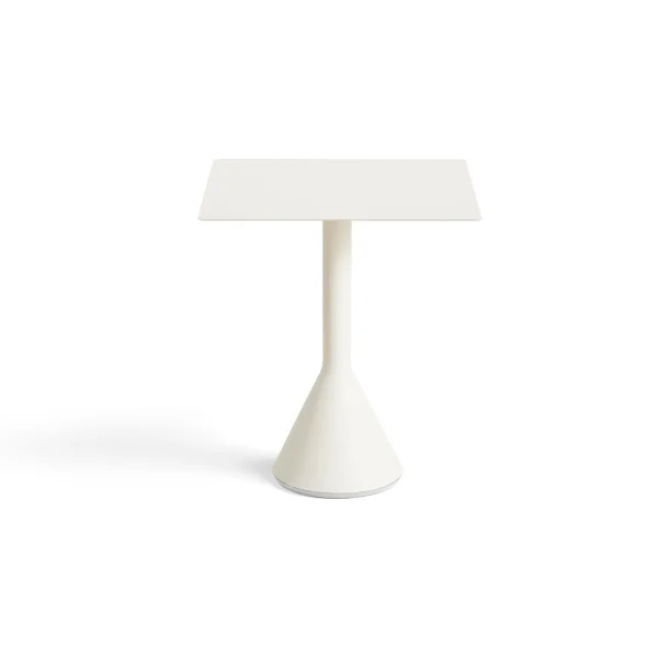 HAY Palissade Cone quadratischer Café-Tisch 65x65 cm Cream white