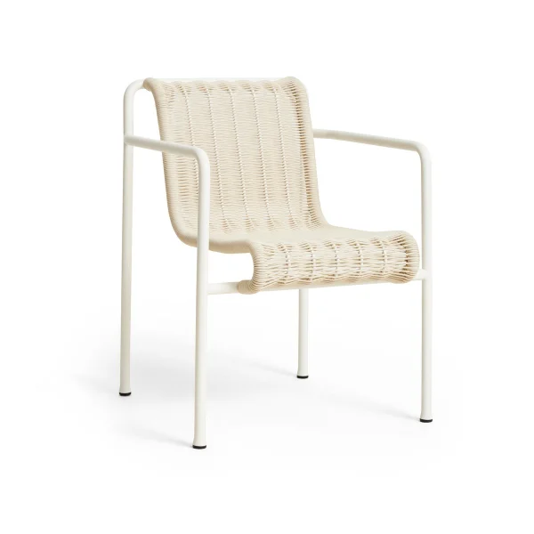 HAY Palissade Cord Dining Armlehnstuhl Cream white