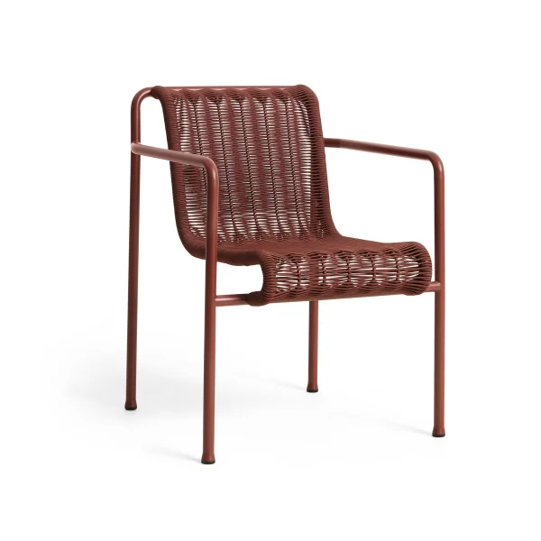 HAY Palissade Cord Dining Armlehnstuhl Iron red