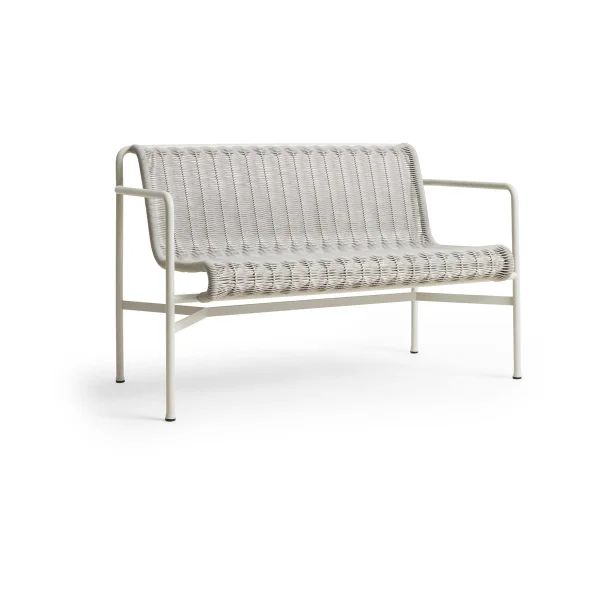 HAY Palissade Cord Dining Bank mit Armlehnen Sky grey
