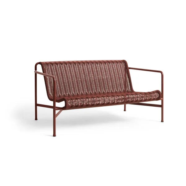 HAY Palissade Cord Loungesofa Iron red
