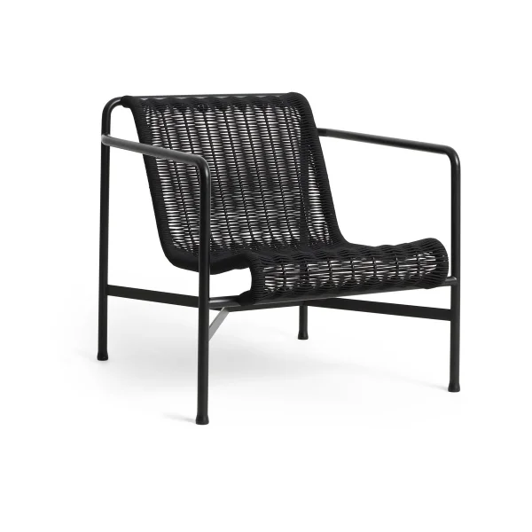 HAY Palissade Cord Low Lounge-Sessel Anthracite