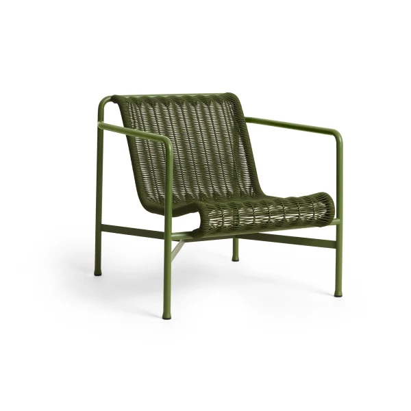 HAY Palissade Cord Low Lounge-Sessel Olive