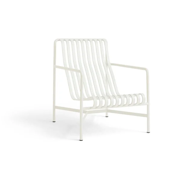 HAY Palissade High Lounge-Sessel Cream white