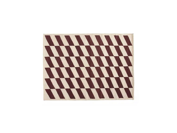 HAY - Shift Kelim Teppich 140x200 Burgundy