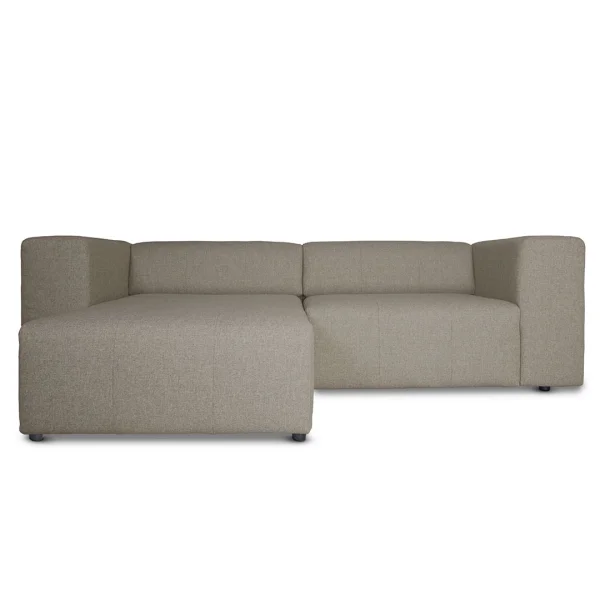 Heaven Sofa mit Chaiselong rechts oder links gewendet grau sandfarben.