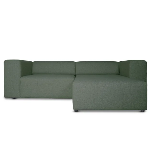 Heaven Sofa mit Chaiselong rechts oder links gewendet grün.