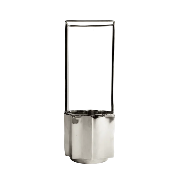 Hein Studio Ikebana Vase 30 cm Nickel