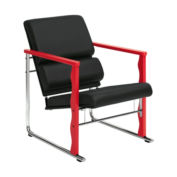 Hem Experiment 503 Loungesessel Red-black leather