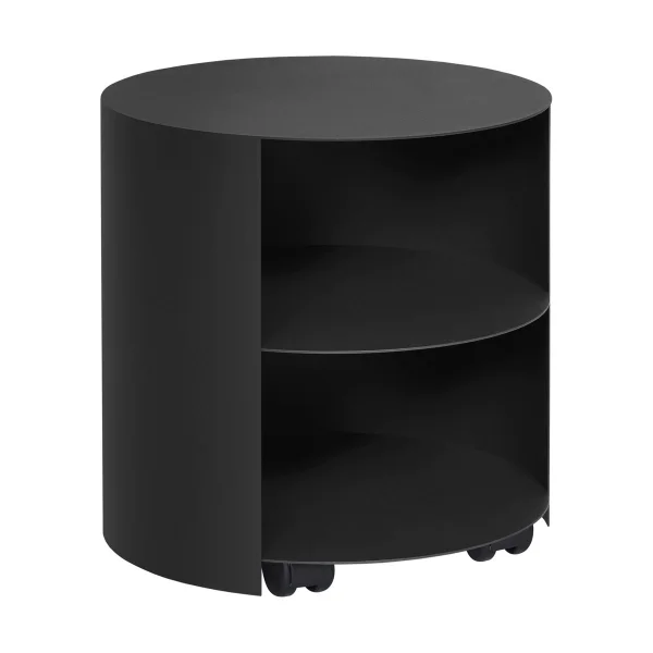 Hem Hide Beistelltisch Ø38x41 cm Jet black textured