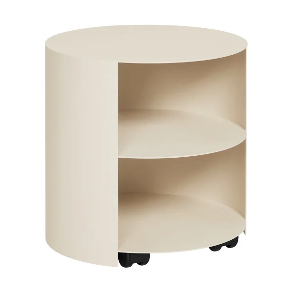 Hem Hide Beistelltisch Ø38x41 cm Light ivory textured