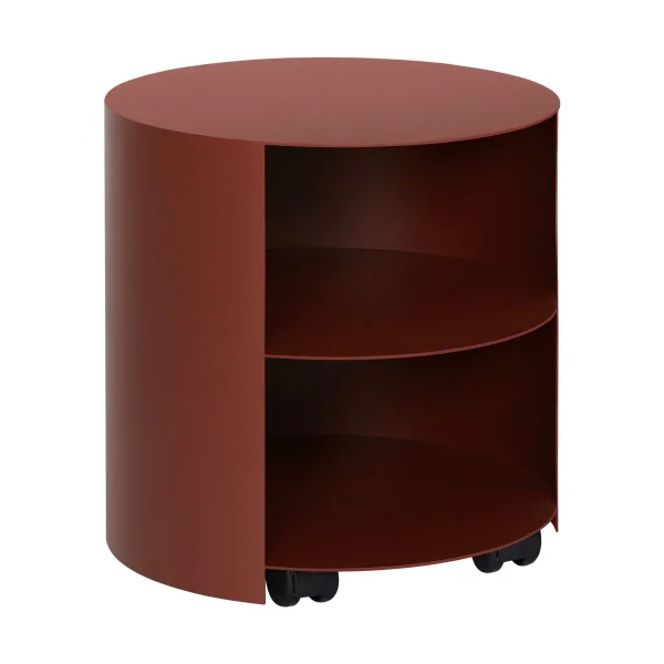 Hem Hide Beistelltisch Ø38x41 cm Red brown textured
