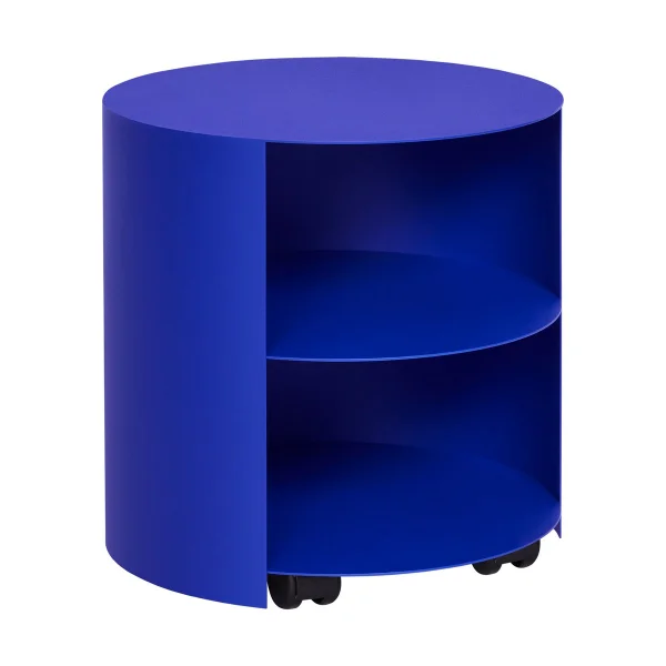 Hem Hide Beistelltisch Ø38x41 cm Ultramarine blue textured