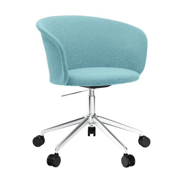 Hem Kendo Swivel Bürostuhl mit 5 Rollen Icicle-polished aluminium