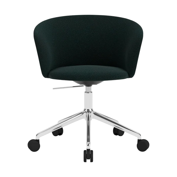 Hem Kendo Swivel Bürostuhl mit 5 Rollen Pine-polished aluminium