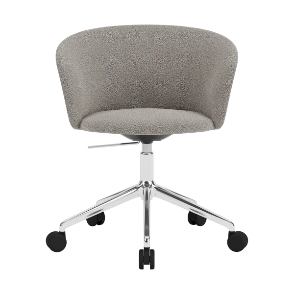 Hem Kendo Swivel Bürostuhl mit 5 Rollen Porcelain-polished aluminium