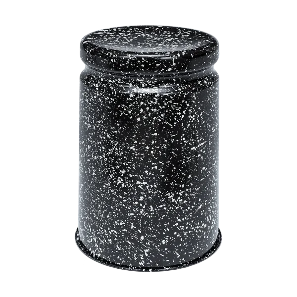 Hem Last Hocker Ø32x44 cm Black-white splatter