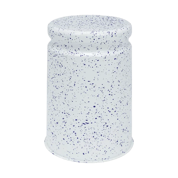 Hem Last Hocker Ø32x44 cm White-blue splatter