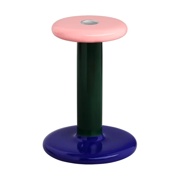 Hem Pesa Kerzenhalter Medium 18 cm Pink-black green-night blue