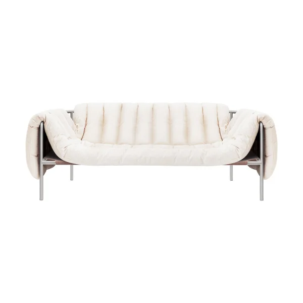 Hem Puffy 2,5-Sitzer Sofa 205 cm Natural-edelstahl