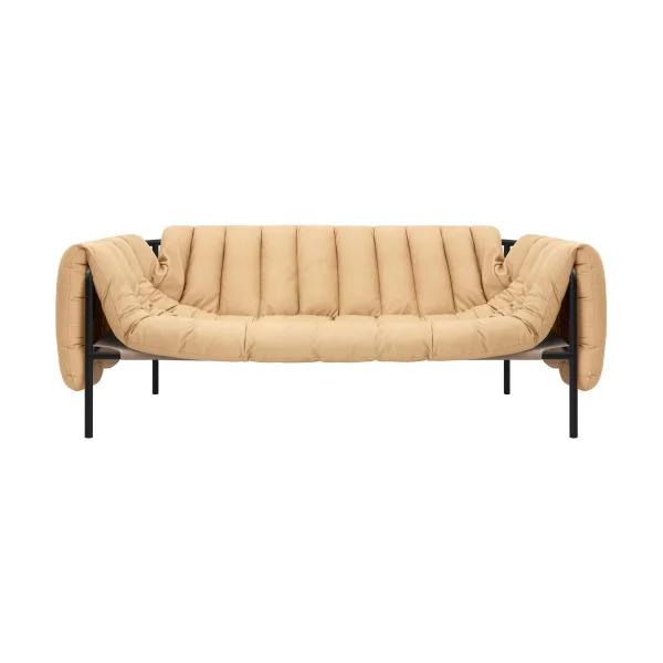 Hem Puffy 2,5-Sitzer Sofa 205 cm Sand leather-black grey