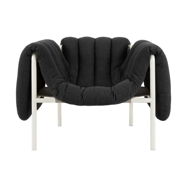 Hem Puffy Loungesessel Anthracite-cream