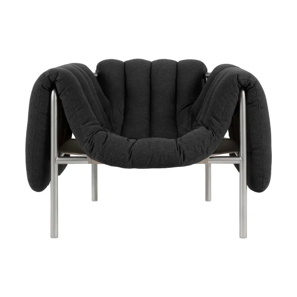 Hem Puffy Loungesessel Anthracite-edelstahl