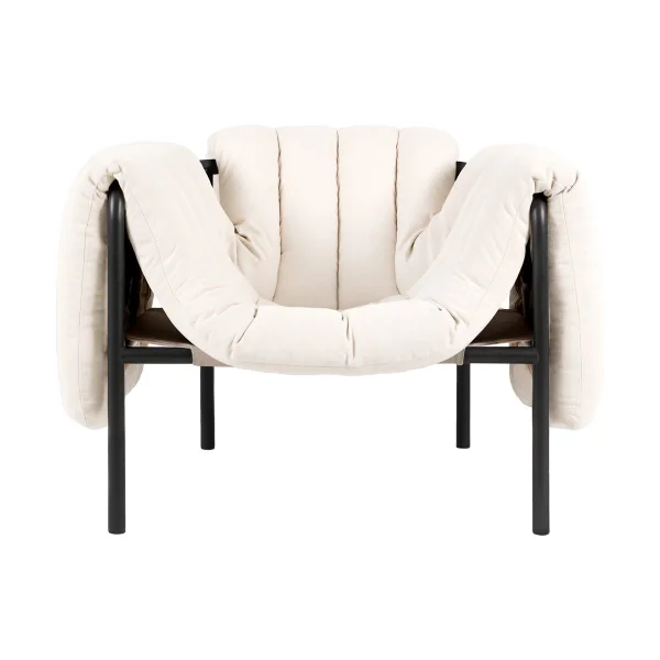 Hem Puffy Loungesessel Natural-black grey