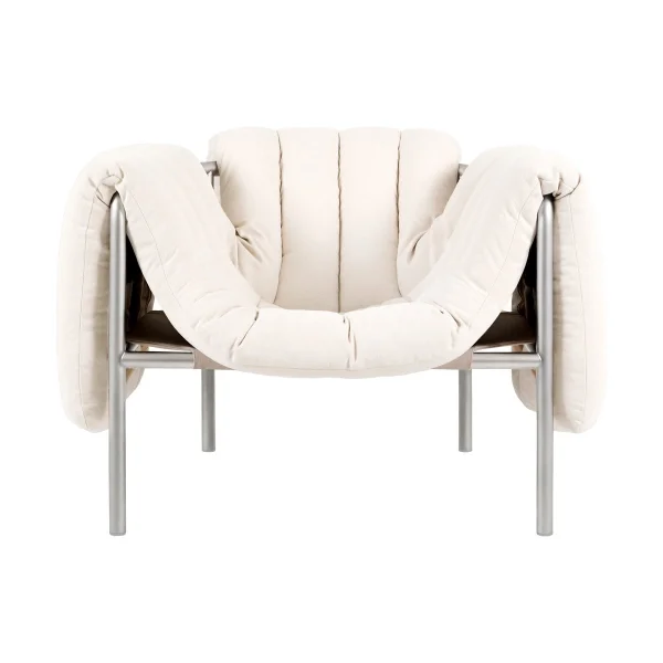 Hem Puffy Loungesessel Natural-edelstahl