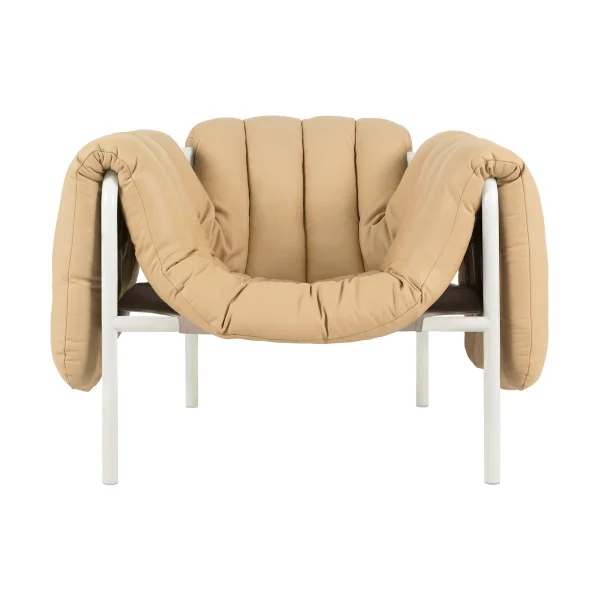Hem Puffy Loungesessel Sand leather-cream