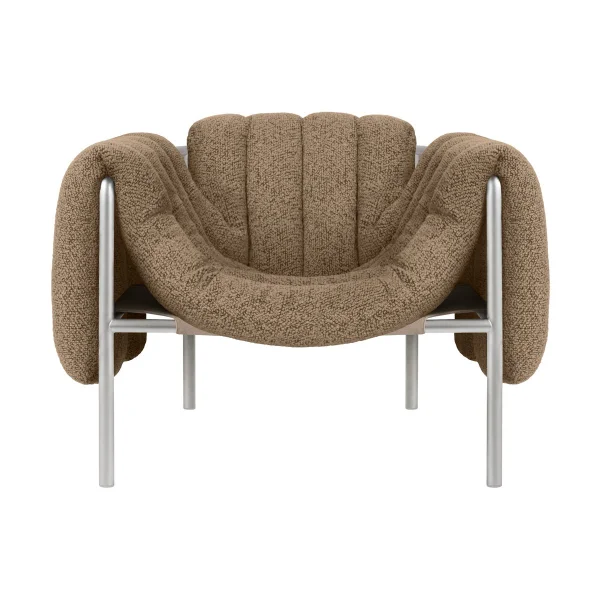 Hem Puffy Loungesessel Sawdust-edelstahl