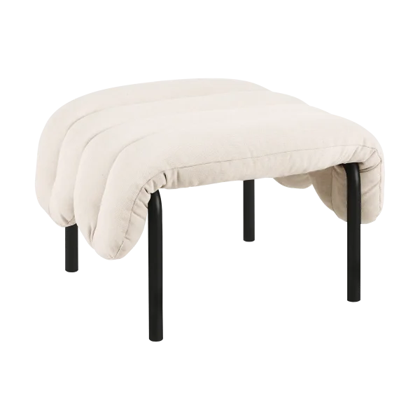 Hem Puffy Ottoman 58x67 cm Natural-black grey