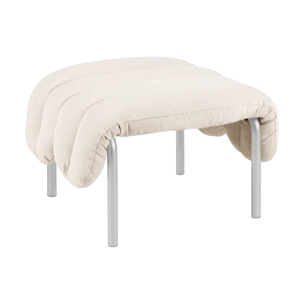 Hem Puffy Ottoman 58x67 cm Natural-edelstahl