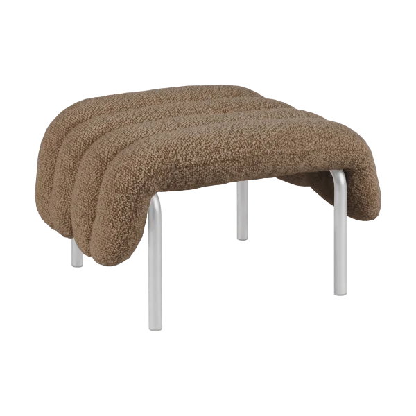 Hem Puffy Ottoman 58x67 cm Sawdust-edelstahl