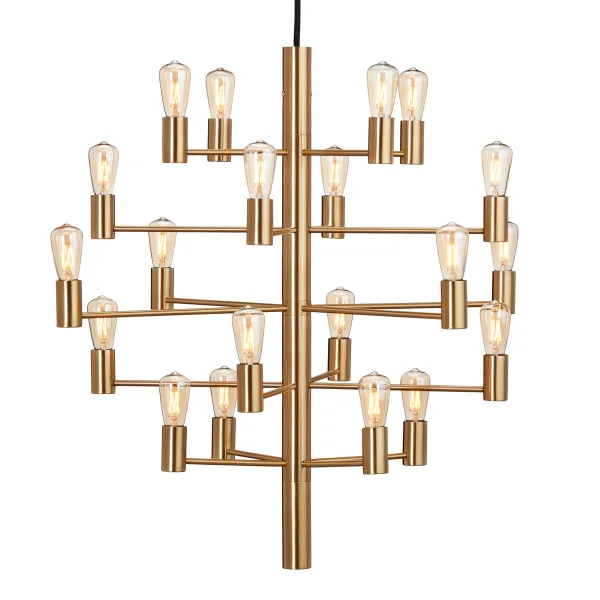 Herstal Manola 20 Kronleuchter Satin brass