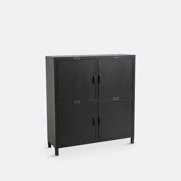 Highboard Hiba Mit 4 Türen, Stahl