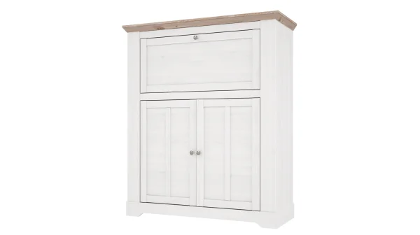 Highboard Schneeeiche - 136 cm mit Türklappe - ILOPPA