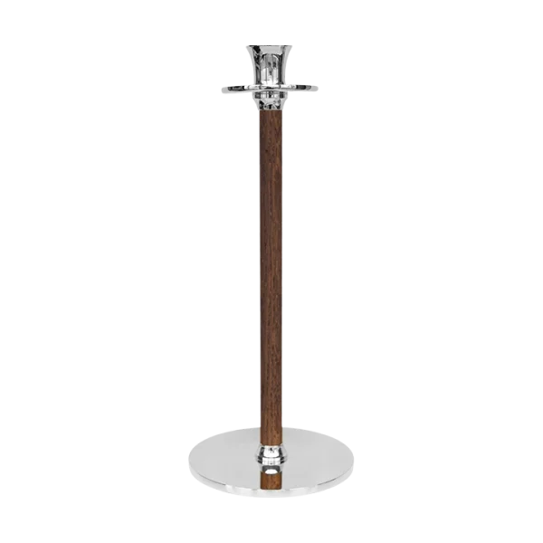 Hilke Collection Alto Basso Kerzenhalter 30 cm Vernickeltes Messing